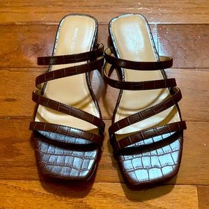 Marc Fisher square toe sandals